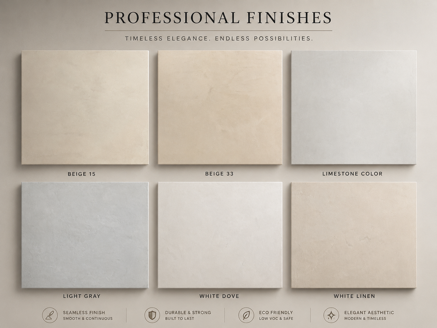 Artextura Microcement Sample board